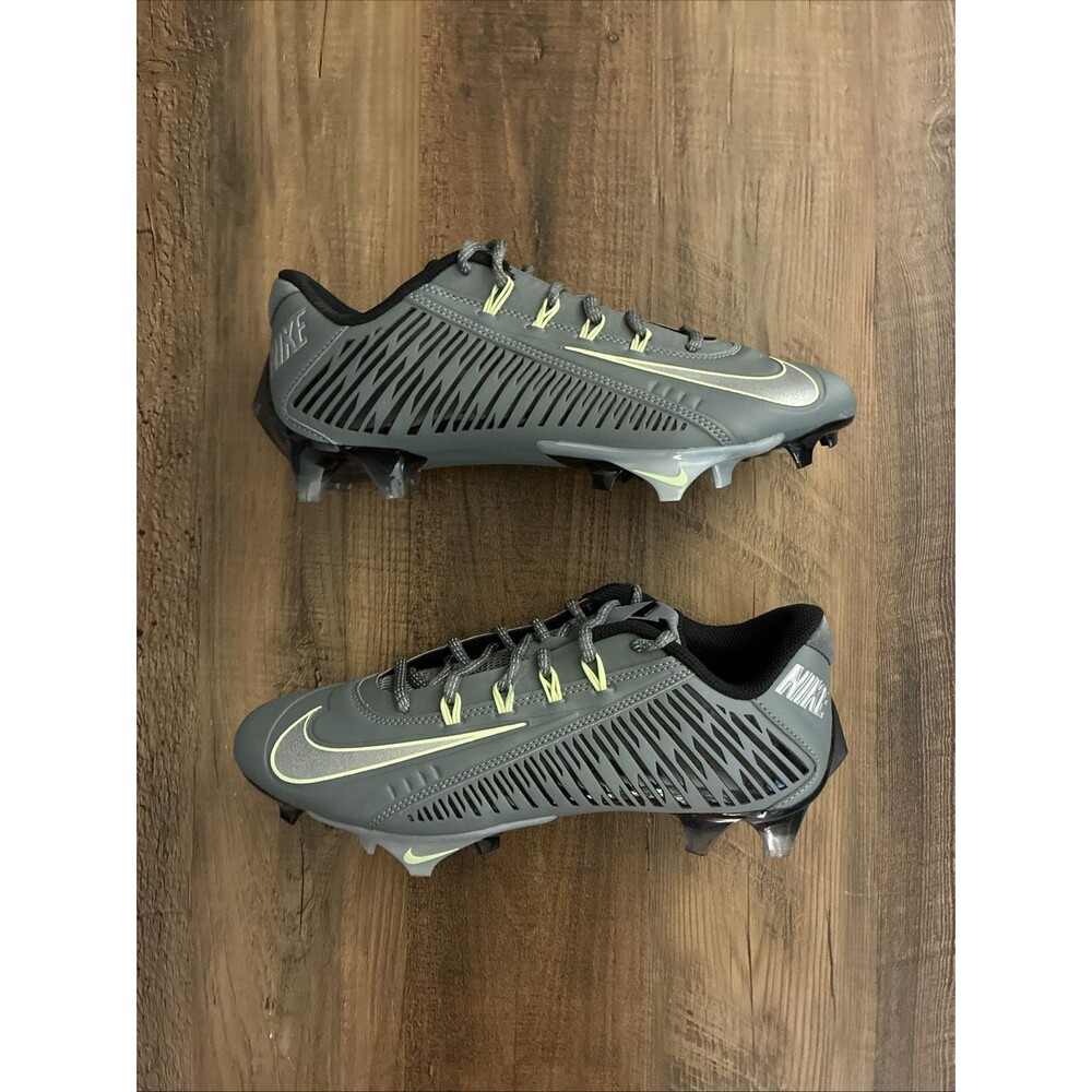 Nike Vapor Edge 360 VC Smoke Gray Black Men Size 8 Football Cleats DO6294-002